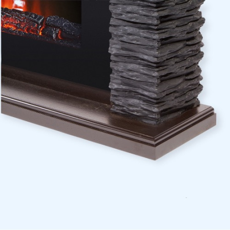 Porto Long BV (1452076) Firelight Портал камень черный, шпон венге